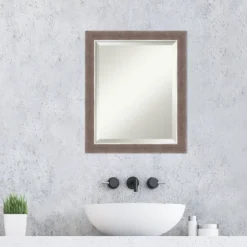Noble Mocha Framed Bathroom Vanity Wall Mirror - Amanti Art 18 Noble Mocha Framed Bathroom Vanity Wall Mirror - Amanti Art -Shower Room Store GUEST 510535d7 c322 4243 9233 46bf7d804d8d