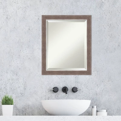 Noble Mocha Framed Bathroom Vanity Wall Mirror - Amanti Art 6 Noble Mocha Framed Bathroom Vanity Wall Mirror - Amanti Art - Image 6