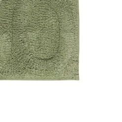 Super Soft Cotton Non-Skid Back Bath Rug 20" X 30" Sage By Castle Hill London