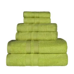 Cotton 6 Piece Bath Towel Set, Plush And Quick Drying, Classic Ionic Jacquard Border And Embroidered Trim By Blue Nile Mills 20 Cotton 6 Piece Bath Towel Set, Plush And Quick Drying, Classic Ionic Jacquard Border And Embroidered Trim By Blue Nile Mills -Shower Room Store GUEST 53375d76 156a 49a6 91ec 1c402cc7427d