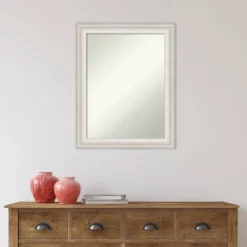 23" X 29" Non-Beveled Trio White Wash Silver Bathroom Wall Mirror - Amanti Art 12 23" X 29" Non-Beveled Trio White Wash Silver Bathroom Wall Mirror - Amanti Art -Shower Room Store GUEST 54d65cea f33e 42fb 816b c094e6d1d85a