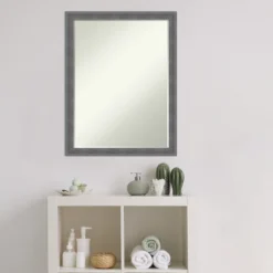 Amanti Art Dixie Grey Rustic Petite Bevel Wood Bathroom Wall Mirror 26.25 X 20.25 In. 16 Amanti Art Dixie Grey Rustic Petite Bevel Wood Bathroom Wall Mirror 26.25 X 20.25 In. -Shower Room Store GUEST 55248988 dc50 46d7 8c57 66698e4ba898