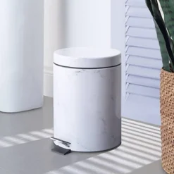 1.3gal Soft Close Pedal Step Trash Can - 88 Main