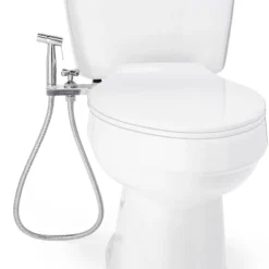 CleanSpa Luxury Hand-Held Bidet Sprayer And Holster With Integrated Shut Off Silver - Brondell