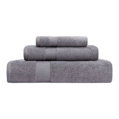 Contemporary Quick-Drying Zero-Twist Cotton 3-Piece Towel Set - Blue Nile Mills 9 Contemporary Quick-Drying Zero-Twist Cotton 3-Piece Towel Set - Blue Nile Mills - Image 9