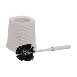 Square Wastepaper Basket And Toilet Brush Set Ivory - Mind Reader -Shower Room Store GUEST 6042bb7b 7eb4 417a b463 1c5580da695d
