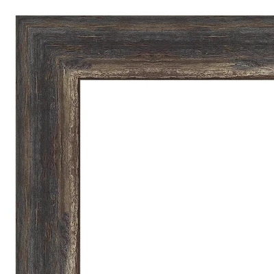 42" X 31" Non-Beveled Bark Rustic Char Narrow Bathroom Wall Mirror Dark Brown - Amanti Art 2 42" X 31" Non-Beveled Bark Rustic Char Narrow Bathroom Wall Mirror Dark Brown - Amanti Art - Image 2