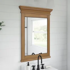 DHP Monteray Beach Bathroom Mirror, Natural Rustic