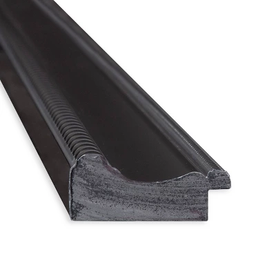 32" X 26" Non-Beveled Corded Bathroom Wall Mirror Black - Amanti Art 1 32" X 26" Non-Beveled Corded Bathroom Wall Mirror Black - Amanti Art