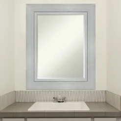 Amanti Art Romano Silver Petite Bevel Wood Bathroom Wall Mirror 31.25 X 25.25 In. 10 Amanti Art Romano Silver Petite Bevel Wood Bathroom Wall Mirror 31.25 X 25.25 In. -Shower Room Store GUEST 710f6bfa c7ca 4640 8134 82a78e4a6e69
