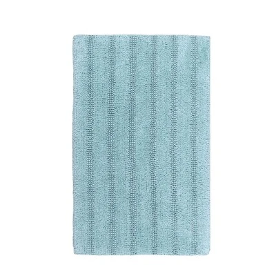 Linear 220 GSF Reversible Cotton Bath Rug 20in X 30in By Knightsbridge 2 Linear 220 GSF Reversible Cotton Bath Rug 20in X 30in By Knightsbridge - Image 2