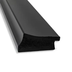 42" X 31" Non-Beveled Grand Narrow Bathroom Wall Mirror Black - Amanti Art