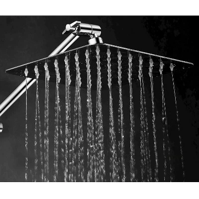 8" Rainfall Showerhead-Stainless Steel - 121 Jets Chrome - Hotelspa 2 8" Rainfall Showerhead-Stainless Steel - 121 Jets Chrome - Hotelspa - Image 2