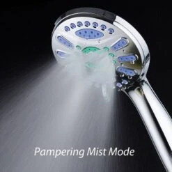 Six Setting Elite High Pressure Ultra Luxury Handheld Shower Head Chrome - AquaDance -Shower Room Store GUEST 77b22a50 3b81 48c8 be00 0d82e2e4fb5b