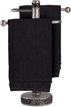 Creative Scents Set Of 4 Black Fingertip Terry Towels -Shower Room Store GUEST 77cb7211 726e 4ffb a65d 84eced738ff8