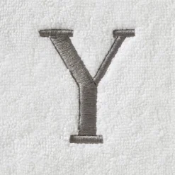 2pc Casual Monogram 'Y' Hand Towels - SKL Home