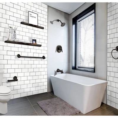 Kimball Classic Retro Toilet Paper Holder Satin Black - Design House 1 Kimball Classic Retro Toilet Paper Holder Satin Black - Design House