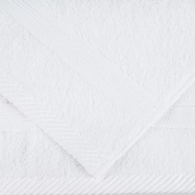 Smart Dry Zero Twist 100% Cotton Medium Weight Solid Border 6 Piece Assorted Bathroom Towel Set By Blue Nile Mills 3 Smart Dry Zero Twist 100% Cotton Medium Weight Solid Border 6 Piece Assorted Bathroom Towel Set By Blue Nile Mills - Image 3