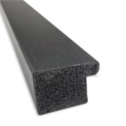 38" X 26" Non-Beveled Grace Narrow Bathroom Wall Mirror Brushed Metallic Black - Amanti Art