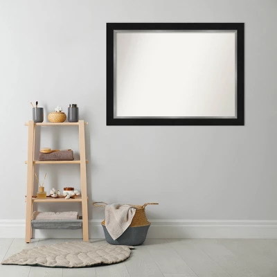 44" X 33" Non-Beveled Eva Bathroom Wall Mirror Black - Amanti Art 7 44" X 33" Non-Beveled Eva Bathroom Wall Mirror Black - Amanti Art - Image 7