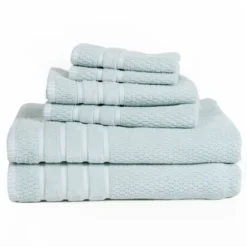 6pc Combed Cotton Bath Towel Set - Yorkshire Home -Shower Room Store GUEST 81639463 6749 4928 b202 412578a95bc4