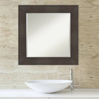 William Framed Bathroom Vanity Wall Mirror Espresso - Amanti Art 4 William Framed Bathroom Vanity Wall Mirror Espresso - Amanti Art - Image 4