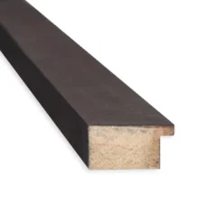 41" X 30" Non-Beveled Fresco Wood Bathroom Wall Mirror Dark Walnut Brown - Amanti Art