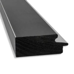 44" X 33" Non-Beveled Eva Bathroom Wall Mirror Black - Amanti Art