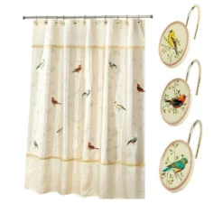Avanti Gilded Birds 13 Pc Bath Accessory Set