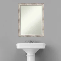 Amanti Art Distressed Cream Petite Bevel Wood Bathroom Wall Mirror 26.5 X 20.5 In. 14 Amanti Art Distressed Cream Petite Bevel Wood Bathroom Wall Mirror 26.5 X 20.5 In. -Shower Room Store GUEST 877ce00d 8f88 4f19 babf cf3267a8cea9