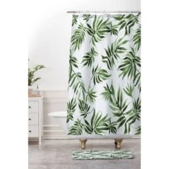 Marta Barragan Camarasa Watercolor Bath Mat Green - Deny Designs