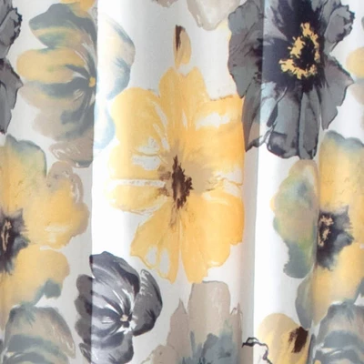 Leah Shower Curtain Yellow/Gray - Lush Décor 2 Leah Shower Curtain Yellow/Gray - Lush Décor - Image 2