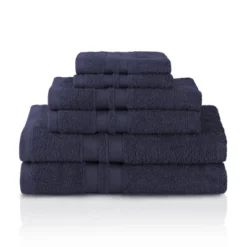 Cotton 6 Piece Bath Towel Set, Plush And Quick Drying, Classic Ionic Jacquard Border And Embroidered Trim By Blue Nile Mills 28 Cotton 6 Piece Bath Towel Set, Plush And Quick Drying, Classic Ionic Jacquard Border And Embroidered Trim By Blue Nile Mills -Shower Room Store GUEST 88e6b474 9507 494f 806b 7e510d1f979b