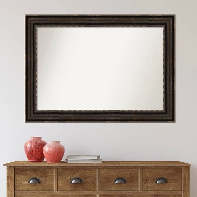 42" X 30" Non-Beveled Stately Bronze Bathroom Wall Mirror - Amanti Art 6 42" X 30" Non-Beveled Stately Bronze Bathroom Wall Mirror - Amanti Art - Image 6
