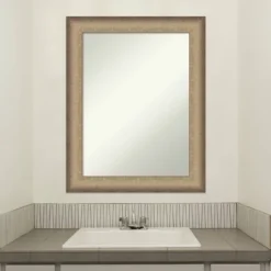 23" X 29" Non-Beveled Elegant Bathroom Wall Mirror Brushed Bronze - Amanti Art 15 23" X 29" Non-Beveled Elegant Bathroom Wall Mirror Brushed Bronze - Amanti Art -Shower Room Store GUEST 8c7d6d82 af9f 4ce3 a18a 504984c3c1b3