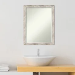 Amanti Art Distressed Cream Petite Bevel Wood Bathroom Wall Mirror 26.5 X 20.5 In. 12 Amanti Art Distressed Cream Petite Bevel Wood Bathroom Wall Mirror 26.5 X 20.5 In. -Shower Room Store GUEST 8d877566 198f 44fb 82c5 7b8fb7a84ebb