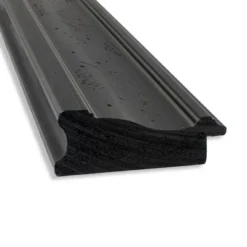 44" X 33" Non-Beveled Shipwreck Black Bathroom Wall Mirror - Amanti Art