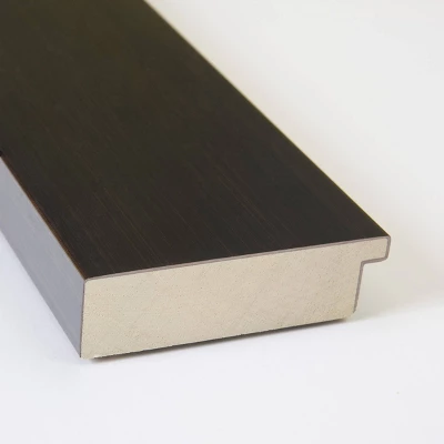 44" X 33" Non-Beveled Portico Espresso Wood Bathroom Wall Mirror - Amanti Art 1 44" X 33" Non-Beveled Portico Espresso Wood Bathroom Wall Mirror - Amanti Art