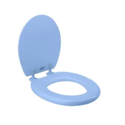 17" Soft Toilet Seat Blue - Bath Bliss