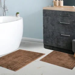 Plush And Absorbent Non-Slip Cotton 2-Piece Bath Rug Set By Blue Nile Mills 17 Plush And Absorbent Non-Slip Cotton 2-Piece Bath Rug Set By Blue Nile Mills -Shower Room Store GUEST 986fc8f6 fb7d 45b0 b41f c54b8bc7c20d