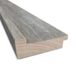 41" X 29" Non-Beveled Regis Barnwood Gray Wood Bathroom Wall Mirror - Amanti Art