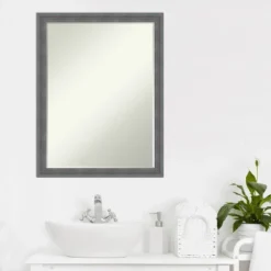 Amanti Art Dixie Grey Rustic Petite Bevel Wood Bathroom Wall Mirror 26.25 X 20.25 In. 15 Amanti Art Dixie Grey Rustic Petite Bevel Wood Bathroom Wall Mirror 26.25 X 20.25 In. -Shower Room Store GUEST 9a3da0d5 b6a8 4e96 a5e2 4c022af03bd3