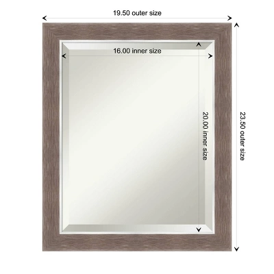 Noble Mocha Framed Bathroom Vanity Wall Mirror - Amanti Art 3 Noble Mocha Framed Bathroom Vanity Wall Mirror - Amanti Art - Image 3