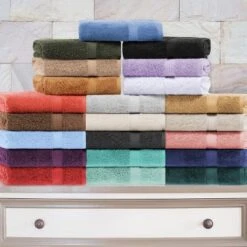 Premium Cotton 800 GSM Heavyweight Plush Luxury 10 Piece Bathroom Towel Set By Blue Nile Mills -Shower Room Store GUEST 9bdbfd42 9890 4f51 9442 82d7de0dea29