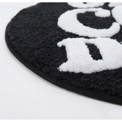 Get Chic Done Bath Rug Black/White - Allure Home Creations