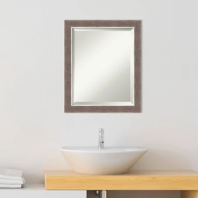 Noble Mocha Framed Bathroom Vanity Wall Mirror - Amanti Art 8 Noble Mocha Framed Bathroom Vanity Wall Mirror - Amanti Art - Image 8