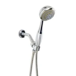 4' Shower Head And Cord Set Silver - Bath Bliss