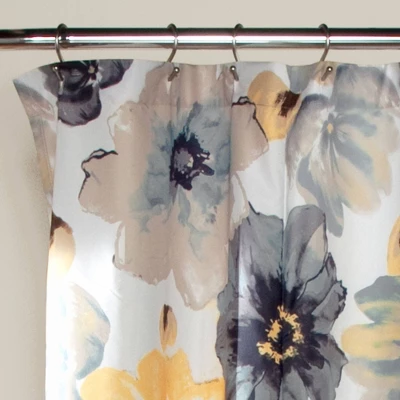 Leah Shower Curtain Yellow/Gray - Lush Décor 1 Leah Shower Curtain Yellow/Gray - Lush Décor