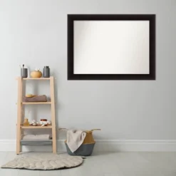 44" X 33" Non-Beveled Portico Espresso Wood Bathroom Wall Mirror - Amanti Art 12 44" X 33" Non-Beveled Portico Espresso Wood Bathroom Wall Mirror - Amanti Art -Shower Room Store GUEST a2986252 af90 4fc3 b959 9a6118ddaef1