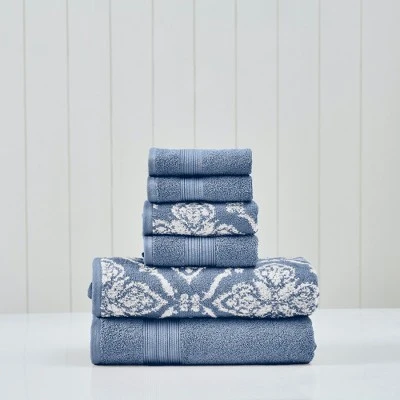 Modern Threads 6-Piece Cotton Jacquard Towel Set, Amaris. 8 Modern Threads 6-Piece Cotton Jacquard Towel Set, Amaris. - Image 8